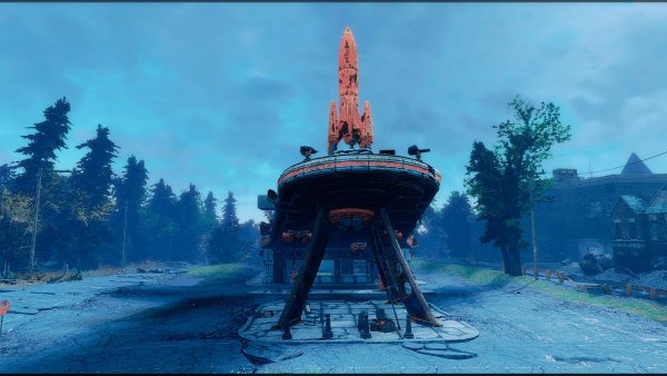 Горячая точка - будем строить крепость.. Poselenia Windfire Fallout-4