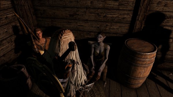 Слева тот кто помогал в посольстве талмора) Квест на ассасина)