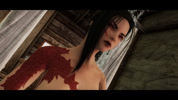 SkyrimAE(2) Рассматривает рану в душевой