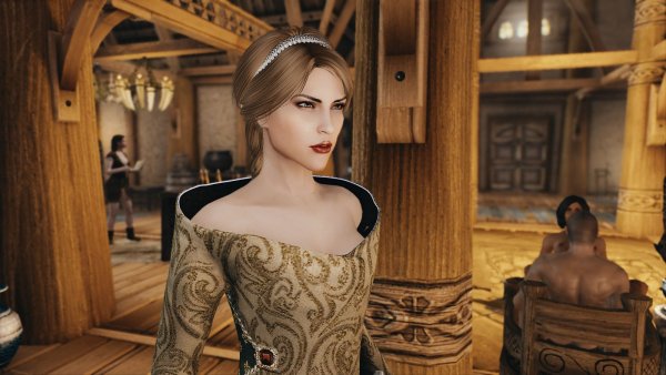 Знатная дама в таверне.. Skyrim SE (Тропики 7.0)