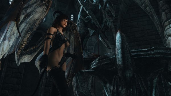 В храме Молага Бала. Skyrim SE (Тропики 7.0)