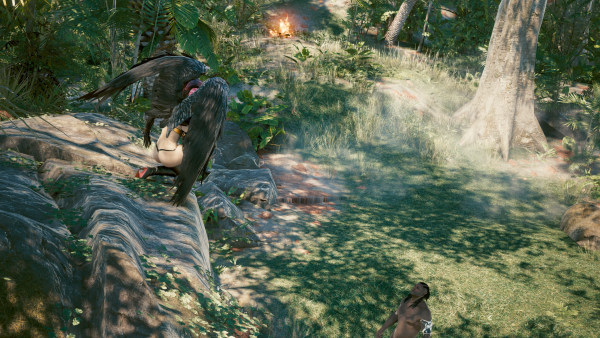 Пласид:-"Давай сделаем ЭТО, но не на валуне, а у костра!".