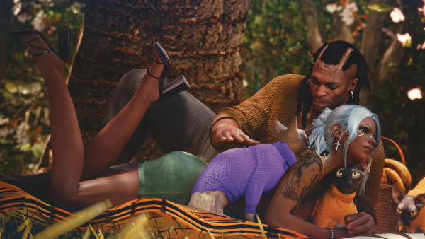 У кота Бенжамина две кошечки, а у Пласида Ви.