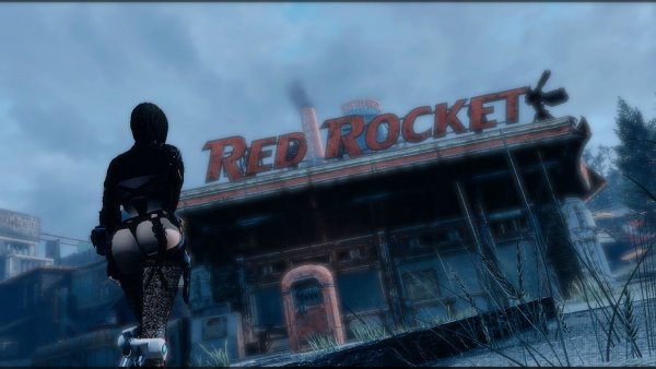 Одна из быстрых заправок.. Fallout-4 (Сборка 8.5)