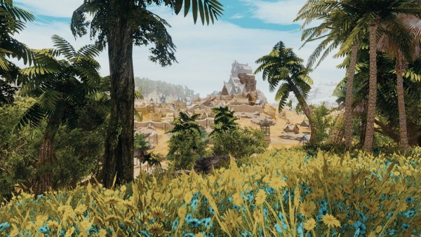 Вид на Вайтран.. Skyrim SE (Тропики 7.0)
