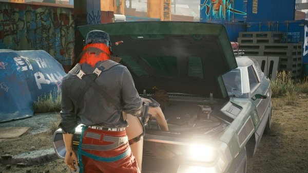 Починка авто.. Cyberpunk 2077 глазами Windfire