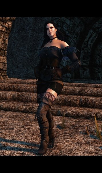 SkyrimAE Йеннифер в Скайриме