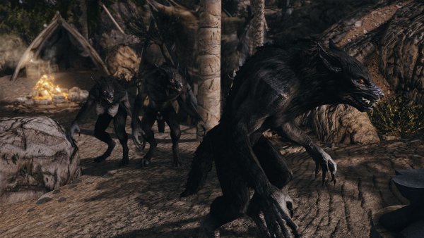 Стая вервольфов.. Skyrim SE (Тропики 7.0)