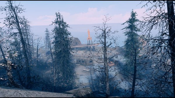 R.Rocket Харбора. Вид с холмов. Poselenia Windfire