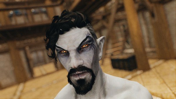 Мой новый перс! Он - темный эльф и вампир ))