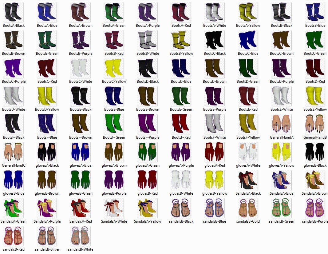 HGEC H-Cup Armors & Cloths Collection ( Part - 1 и 2 ) Rus