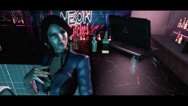 SkyrimAE Йеннифер в клубе