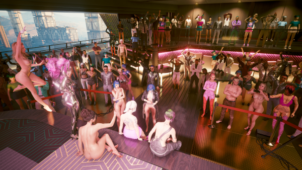 Живая и здоровая ню Лиззи Уиззи и её группа поддержки.