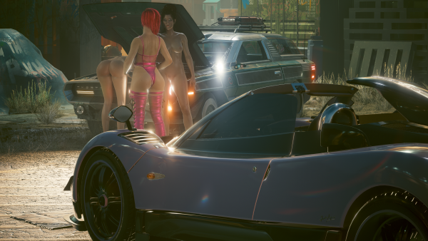 Две машинки и две ню Панам - 2.