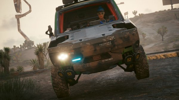 Ви скачет по пустоши в своем Геконе.