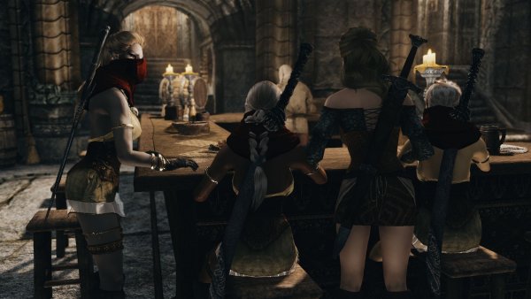 Кровопийцы в таверне.. Skyrim SE (Тропики 7.0)