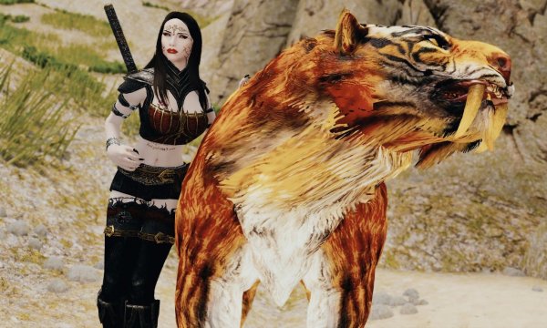 Велена и саблезуб.. Skyrim SE (Тропики 7.0)