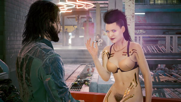 Джонни зовёт Ви:-"Ну ты скоро?".