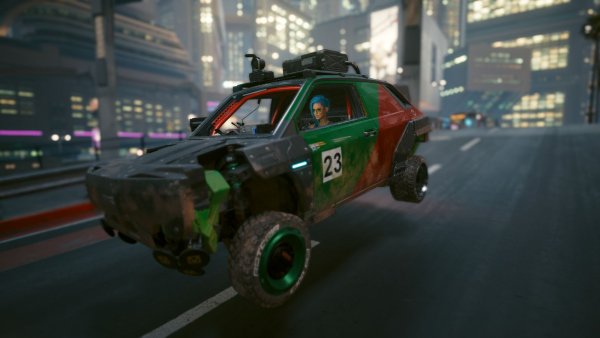 Летит над городам в Геконе.. Cyberpunk 2077 глазами Windfire