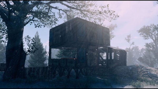 Домик с кафе на первом этаже.. Poselenia Windfire Fallout-4