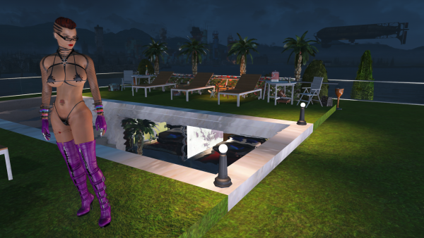 На крыше дома