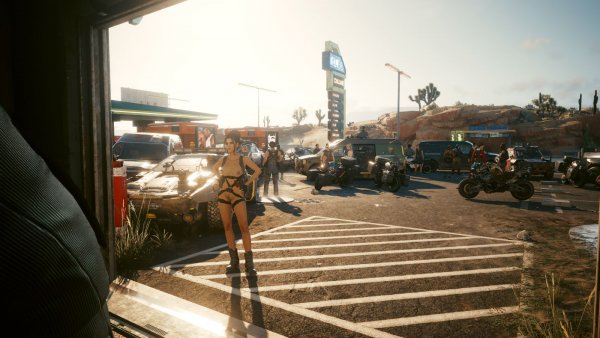 (Известная сцена в игре) Cyberpunk 2077 глазами Windfire