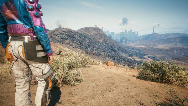 Вид с пустошей на Найт Сити.. Cyberpunk 2077 глазами Windfire