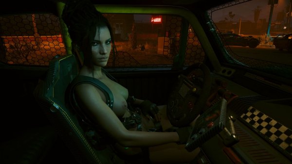 ПАНАМ за рулем своего мулла.. Cyberpunk 2077 глазами Windfire