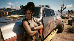 Панам возле машинки.. Cyberpunk 2077