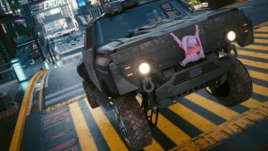 Летим над городом, вдвоем!  Cyberpunk 2077