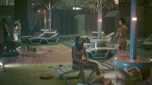 Джонни, Панам, Ви, Джуди и местные девушки.