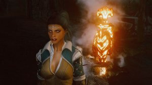 Дориана с атронахом.. Skyrim SE (Тропики 7.0)