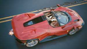 Ви и Панам на кабриолете Ferrari Daytona SP3.