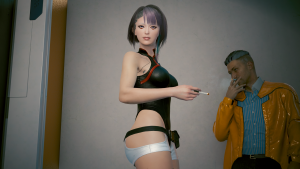 Люси после раздачи автографов на перекуре - 2.