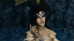 МИРРОЯ в бассейне.. Skyrim AE (Тропики 12)