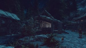 Ночной Ривервуд.. SKYRIM AE (Сборка 14)