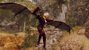 Парящая со скалы, Лина.  SKYRIM AE (Сборка 14)