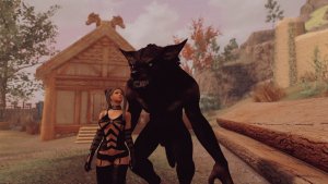 Света с Рауфом с форме волка.. SKYRIM AE (Сборка 15)