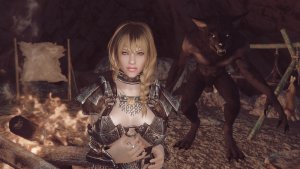 Кира и вервольф. SKYRIM AE (Сборка 16)