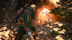 Бой с ледяным горным тролем.. Ведьмак III (сборка Торна)