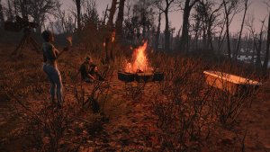 Отдых у костра.