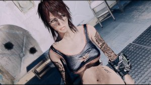 Нашла очки и добавила к образу. Fallout-4 (Сборка 11)