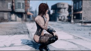 На корточках.   Fallout-4 (Сборка 11)