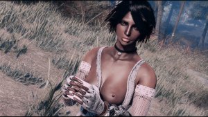 Юна с чашкой кофе.. Fallout-4 (Сборка 11)