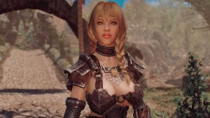 Кира возле Драконьего моста.. SKYRIM AE (Сборка 16)