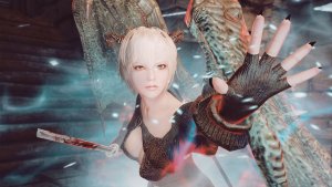 ЛИНА дает отпор нежити.. SKYRIM AE (Сборка 16)