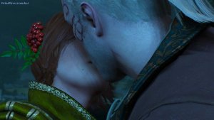 Шани и Геральт.. Ведьмак III (сборка Торна)