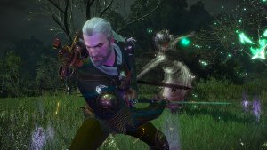 Геральт сражается с призраками..