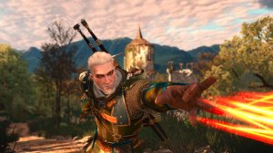 Любимый ведьмачий знак Геральта - Игни!