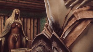 Густая шерсть, местами..